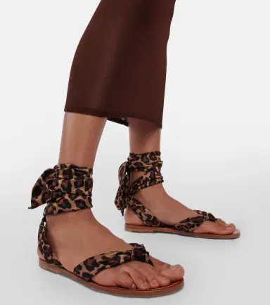 Christian Louboutin Niloo du Désert leopard-print satin sandals | Thumbnail 6 Christian Louboutin Niloo du Désert leopard-print satin sandals | Thumbnail 6