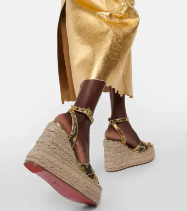 Christian Louboutin Mariza snake-print leather espadrille wedges | Thumbnail 7 Christian Louboutin Mariza snake-print leather espadrille wedges | Thumbnail 7