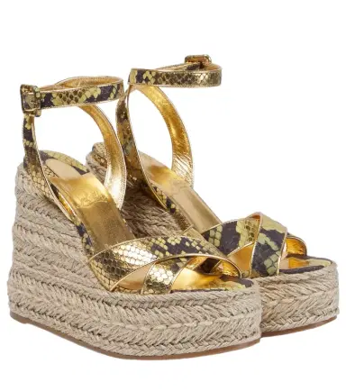 Christian Louboutin Mariza snake-print leather espadrille wedges | Thumbnail 1 Christian Louboutin Mariza snake-print leather espadrille wedges | Thumbnail 1