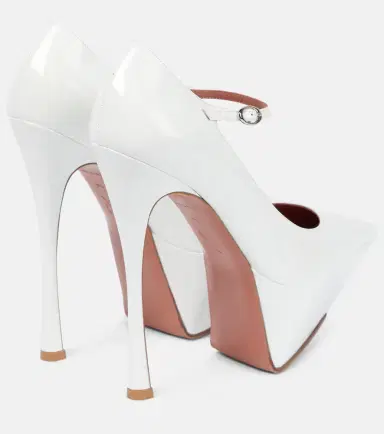 Amina Muaddi Yigit patent leather platform pumps | Thumbnail 2 Amina Muaddi Yigit patent leather platform pumps | Thumbnail 2