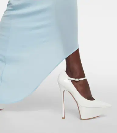 Amina Muaddi Yigit patent leather platform pumps | Thumbnail 5 Amina Muaddi Yigit patent leather platform pumps | Thumbnail 5