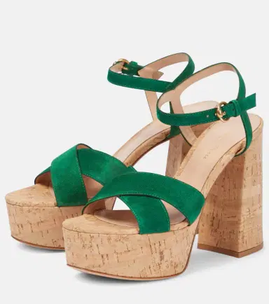 Gianvito Rossi Bebe suede platform sandals | Thumbnail 4 Gianvito Rossi Bebe suede platform sandals | Thumbnail 4