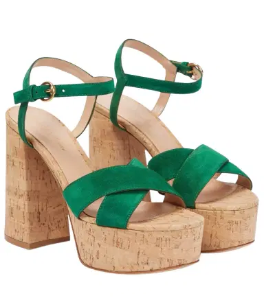 Gianvito Rossi Bebe suede platform sandals | Thumbnail 1 Gianvito Rossi Bebe suede platform sandals | Thumbnail 1
