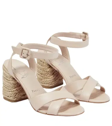 Christian Louboutin Mariza 85 leather espadrilles sandals | Thumbnail 1 Christian Louboutin Mariza 85 leather espadrilles sandals | Thumbnail 1