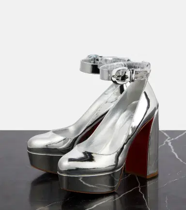 Christian Louboutin Movidastrap metallic leather pumps | Thumbnail 3 Christian Louboutin Movidastrap metallic leather pumps | Thumbnail 3