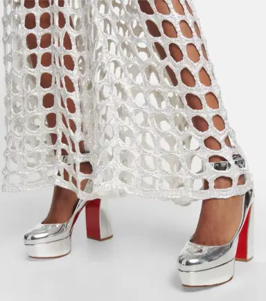 Christian Louboutin Movidastrap metallic leather pumps | Thumbnail 5 Christian Louboutin Movidastrap metallic leather pumps | Thumbnail 5