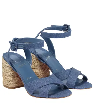 Christian Louboutin Summer Mariza denim espadrilles sandals | Thumbnail 1 Christian Louboutin Summer Mariza denim espadrilles sandals | Thumbnail 1