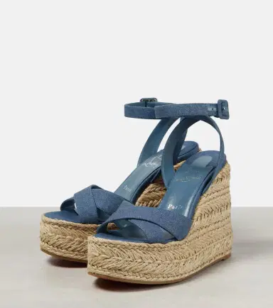 Christian Louboutin Mariza Zeppa canvas espadrille sandals | Thumbnail 4 Christian Louboutin Mariza Zeppa canvas espadrille sandals | Thumbnail 4