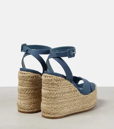 Christian Louboutin Mariza Zeppa canvas espadrille sandals | Thumbnail 5 Christian Louboutin Mariza Zeppa canvas espadrille sandals | Thumbnail 5