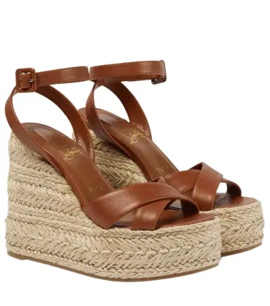 Christian Louboutin Mariza Zeppa leather espadrille sandals | Thumbnail 1 Christian Louboutin Mariza Zeppa leather espadrille sandals | Thumbnail 1