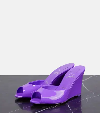 Christian Louboutin Me Dolly Zeppa patent leather mules | Thumbnail 3 Christian Louboutin Me Dolly Zeppa patent leather mules | Thumbnail 3