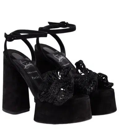 Christian Louboutin Deia Frou Alta macramé sandals | Thumbnail 1 Christian Louboutin Deia Frou Alta macramé sandals | Thumbnail 1