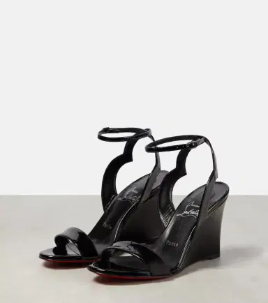 Christian Louboutin Patent leather wedge sandals | Thumbnail 4 Christian Louboutin Patent leather wedge sandals | Thumbnail 4
