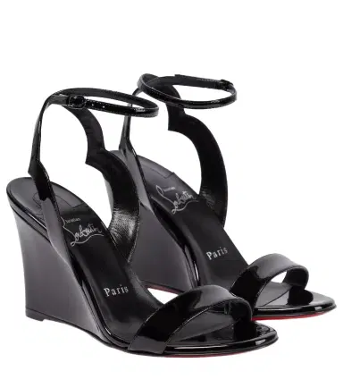 Christian Louboutin Patent leather wedge sandals | Thumbnail 1 Christian Louboutin Patent leather wedge sandals | Thumbnail 1