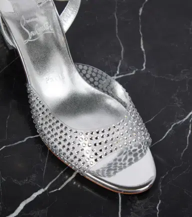 Christian Louboutin Cassandrissima embellished PVC sandals | Thumbnail 2 Christian Louboutin Cassandrissima embellished PVC sandals | Thumbnail 2