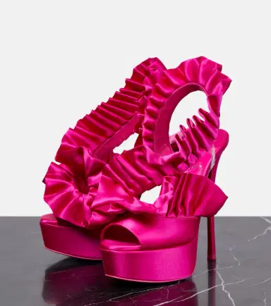 Christian Louboutin Froufrou Alta 150 satin sandals | Thumbnail 2 Christian Louboutin Froufrou Alta 150 satin sandals | Thumbnail 2