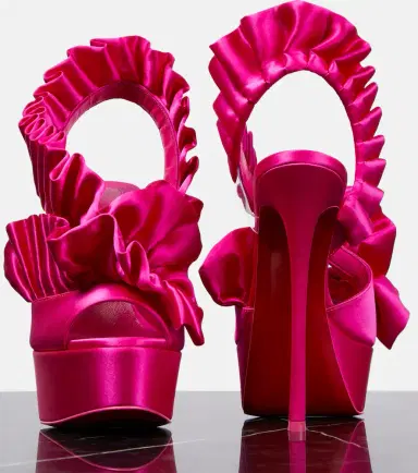 Christian Louboutin Froufrou Alta 150 satin sandals | Thumbnail 4 Christian Louboutin Froufrou Alta 150 satin sandals | Thumbnail 4