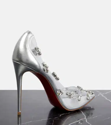 Christian Louboutin Degraqueen embellished PVC pumps | Thumbnail 2 Christian Louboutin Degraqueen embellished PVC pumps | Thumbnail 2