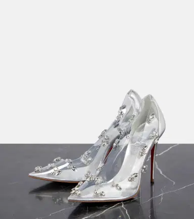 Christian Louboutin Degraqueen embellished PVC pumps | Thumbnail 3 Christian Louboutin Degraqueen embellished PVC pumps | Thumbnail 3