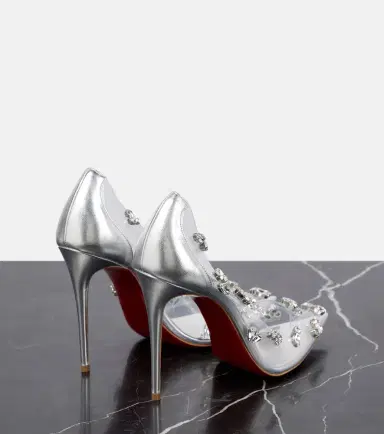 Christian Louboutin Degraqueen embellished PVC pumps | Thumbnail 4 Christian Louboutin Degraqueen embellished PVC pumps | Thumbnail 4