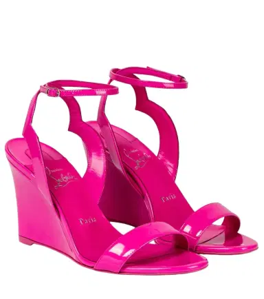 Christian Louboutin Patent leather wedge sandals | Thumbnail 1 Christian Louboutin Patent leather wedge sandals | Thumbnail 1