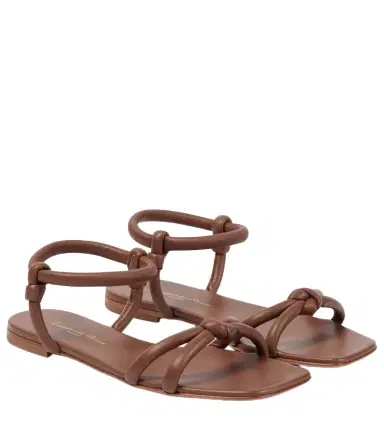 Gianvito Rossi Juno leather sandals | Thumbnail 1 Gianvito Rossi Juno leather sandals | Thumbnail 1