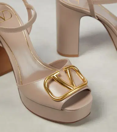 Valentino Garavani VLogo leather platform sandals | Thumbnail 4 Valentino Garavani VLogo leather platform sandals | Thumbnail 4