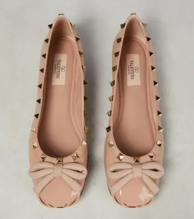 Valentino Garavani Rockstud patent leather ballet flats | Thumbnail 2 Valentino Garavani Rockstud patent leather ballet flats | Thumbnail 2