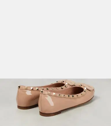 Valentino Garavani Rockstud patent leather ballet flats | Thumbnail 3 Valentino Garavani Rockstud patent leather ballet flats | Thumbnail 3