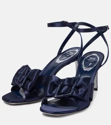 René Caovilla Bow-detail embellished satin pumps | Thumbnail 2 René Caovilla Bow-detail embellished satin pumps | Thumbnail 2