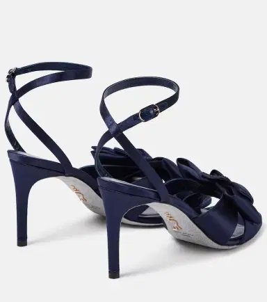 René Caovilla Bow-detail embellished satin pumps | Thumbnail 3 René Caovilla Bow-detail embellished satin pumps | Thumbnail 3