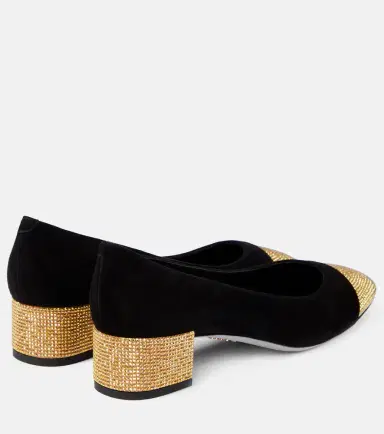 René Caovilla Bonnie embellished suede pumps | Thumbnail 2 René Caovilla Bonnie embellished suede pumps | Thumbnail 2