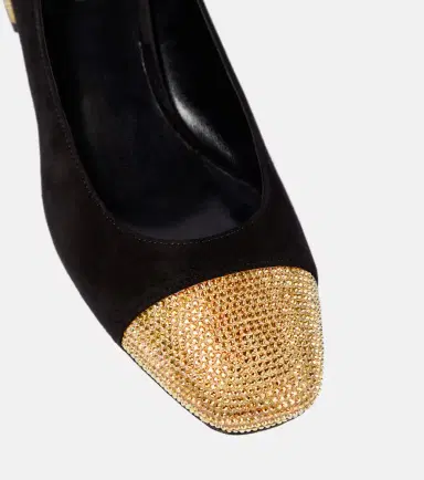 René Caovilla Bonnie embellished suede pumps | Thumbnail 3 René Caovilla Bonnie embellished suede pumps | Thumbnail 3