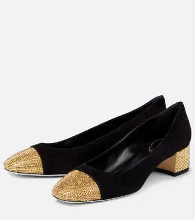 René Caovilla Bonnie embellished suede pumps | Thumbnail 4 René Caovilla Bonnie embellished suede pumps | Thumbnail 4