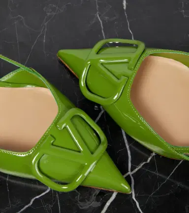 Valentino Garavani VLogo patent leather slingback pumps | Thumbnail 5 Valentino Garavani VLogo patent leather slingback pumps | Thumbnail 5