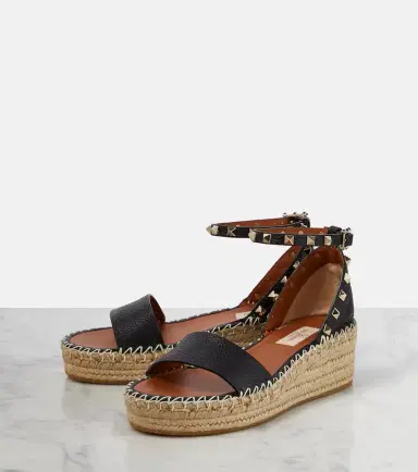 Valentino Garavani Rockstud leather espadrille wedges | Thumbnail 4 Valentino Garavani Rockstud leather espadrille wedges | Thumbnail 4