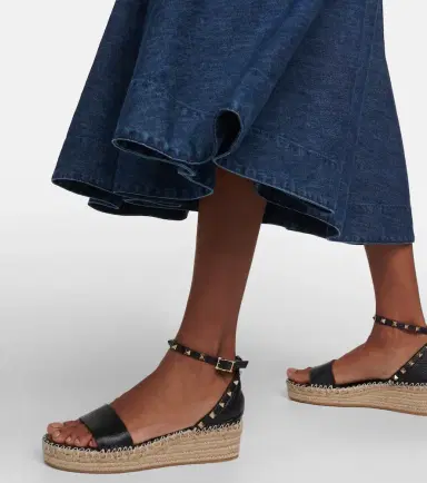 Valentino Garavani Rockstud leather espadrille wedges | Thumbnail 5 Valentino Garavani Rockstud leather espadrille wedges | Thumbnail 5