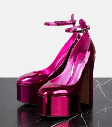 Valentino Garavani Tan-Go metallic leather platform pumps | Thumbnail 4 Valentino Garavani Tan-Go metallic leather platform pumps | Thumbnail 4