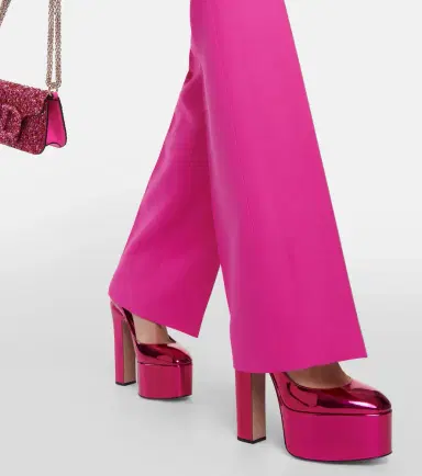 Valentino Garavani Tan-Go metallic leather platform pumps | Thumbnail 6 Valentino Garavani Tan-Go metallic leather platform pumps | Thumbnail 6