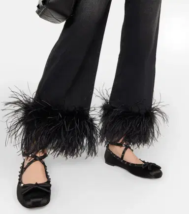 Valentino Garavani Rockstud satin ballet flats | Thumbnail 5 Valentino Garavani Rockstud satin ballet flats | Thumbnail 5