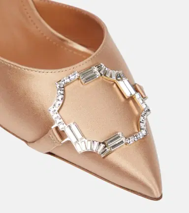 Malone Souliers Missy 85 embellished satin mules | Thumbnail 2 Malone Souliers Missy 85 embellished satin mules | Thumbnail 2