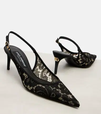 Dolce & Gabbana Lace slingback pumps | Thumbnail 4 Dolce & Gabbana Lace slingback pumps | Thumbnail 4