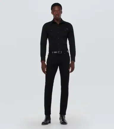 Dolce & Gabbana Embroidered cotton-blend shirt | Thumbnail 2 Dolce & Gabbana Embroidered cotton-blend shirt | Thumbnail 2