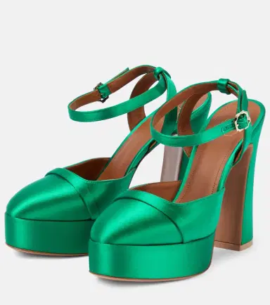 Malone Souliers Mora satin platform pumps | Thumbnail 2 Malone Souliers Mora satin platform pumps | Thumbnail 2