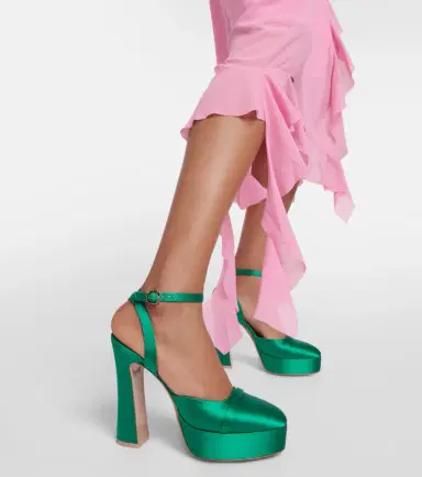 Malone Souliers Mora satin platform pumps | Thumbnail 6 Malone Souliers Mora satin platform pumps | Thumbnail 6