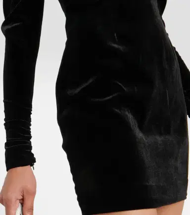 Alessandra Rich Cutout velvet minidress | Thumbnail 3 Alessandra Rich Cutout velvet minidress | Thumbnail 3