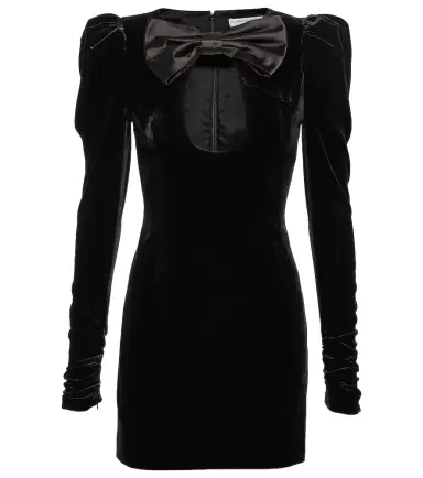 Alessandra Rich Cutout velvet minidress | Thumbnail 1 Alessandra Rich Cutout velvet minidress | Thumbnail 1