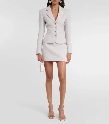 Alessandra Rich Embellished tweed miniskirt | Thumbnail 3 Alessandra Rich Embellished tweed miniskirt | Thumbnail 3