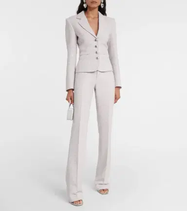 Alessandra Rich Sequined mid-rise straight pants | Thumbnail 5 Alessandra Rich Sequined mid-rise straight pants | Thumbnail 5