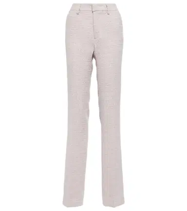Alessandra Rich Sequined mid-rise straight pants | Thumbnail 1 Alessandra Rich Sequined mid-rise straight pants | Thumbnail 1